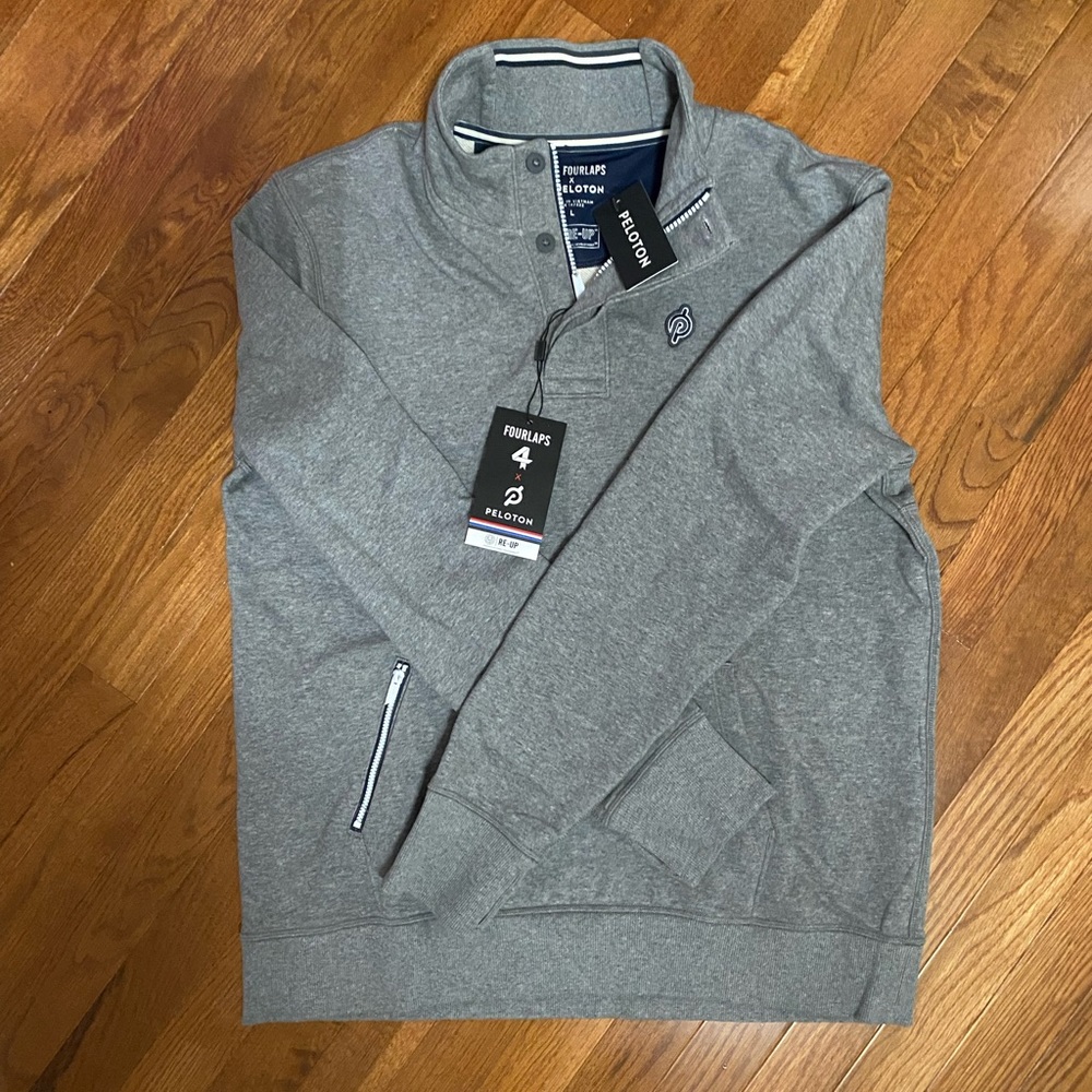 Peloton Fourlaps Rush 1/4 Zip Pullover Hol121 Jacket Size L